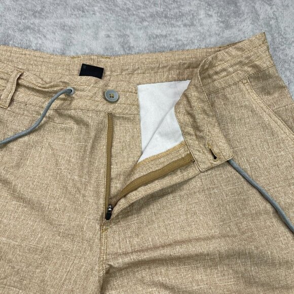 Oakley Hybrid Walking Shorts Mens 40 Beige Drawstring Beach Swim Golf Casual Dry - Picture 5 of 13